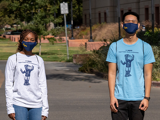Two student health ambassadors